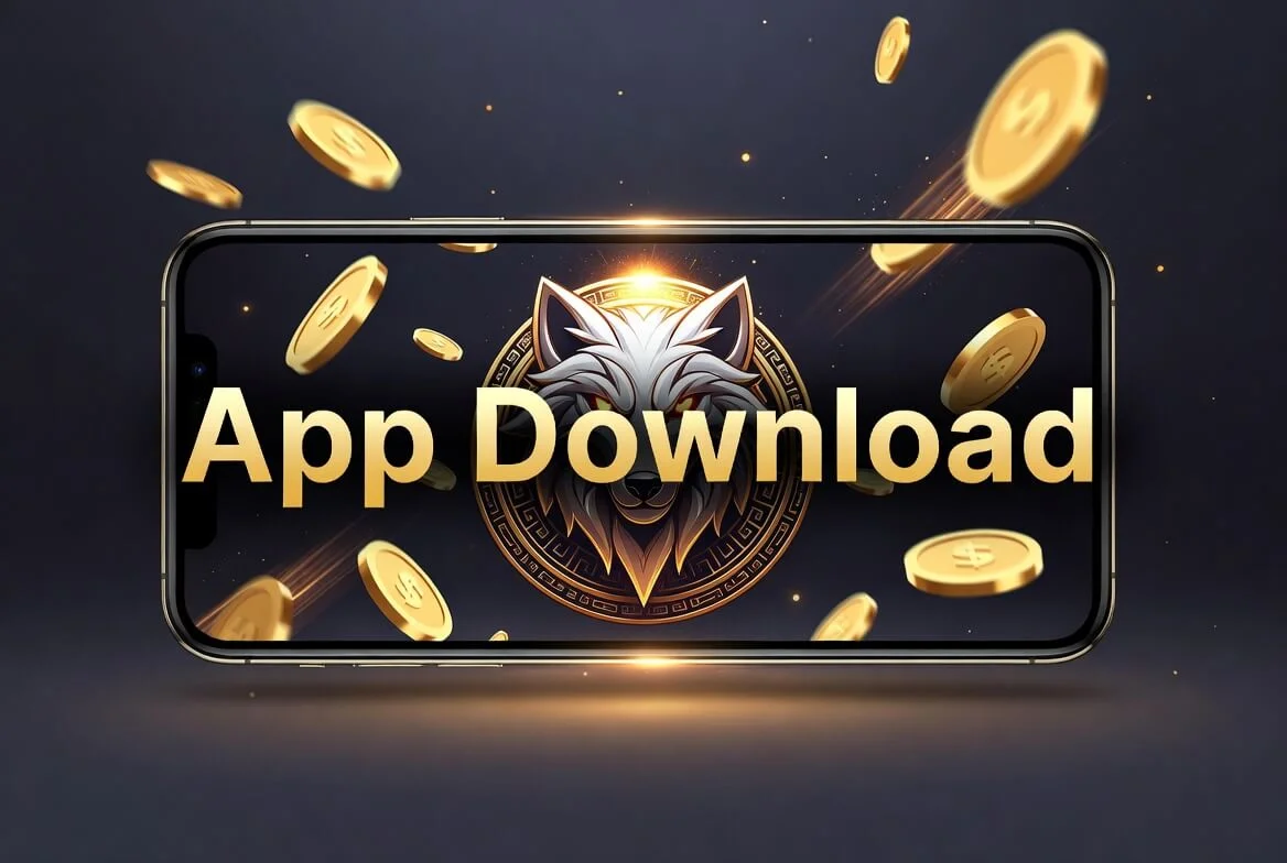 Wolf Winner app download screen for the Android APK