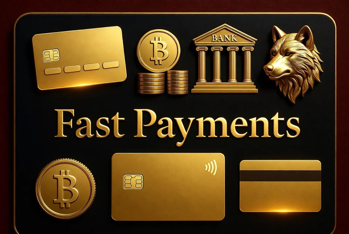 Wolf Winner withdrawal times and AUD payment methods including PayID and crypto